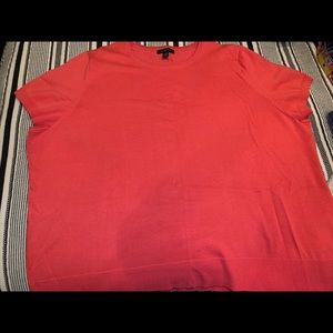 Lands End Cap Sleeve Coral Sweater